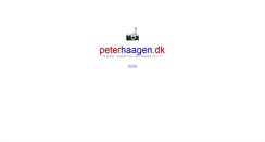 Desktop Screenshot of peterhaagen.dk